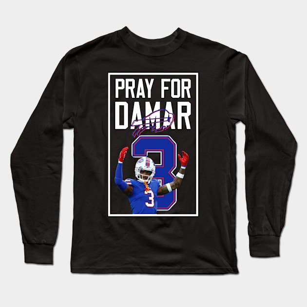 Pray for 3 damar Long Sleeve T-Shirt by Mirrorfor.Art